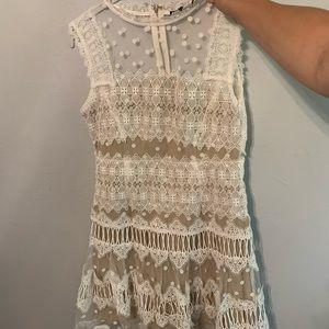 White Ina dress Sz medium